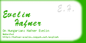 evelin hafner business card